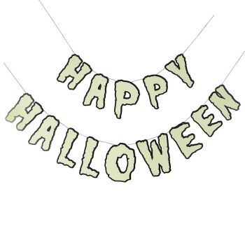Glow in the Dark 'Happy Halloween' Garland
