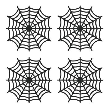 Spider Web Felt Placemats - Set of 4