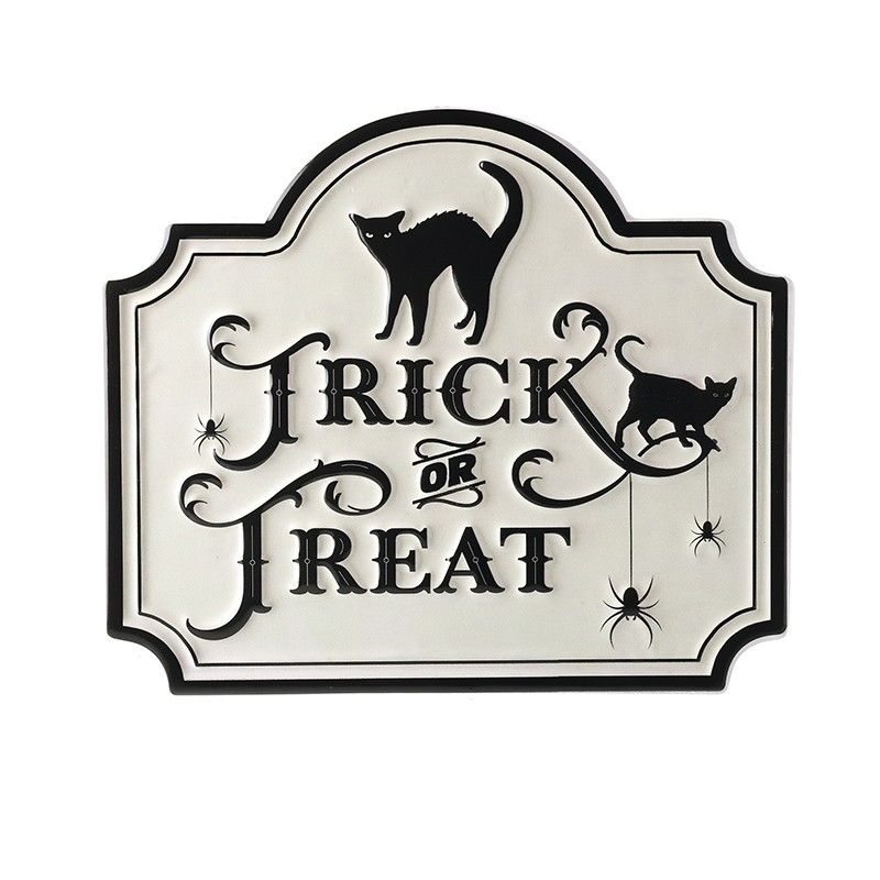 Metal Trick or Treat Sign