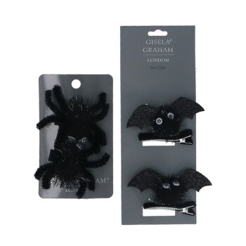 Halloween Hair Clips - 2 Assorted