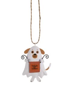 Hanging Ghost Dog Decoration
