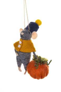 Autumnal Felt Mouse in Jacket