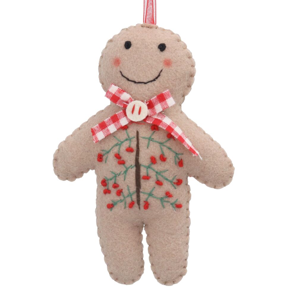 Fabric Gingerbread Man Decoration