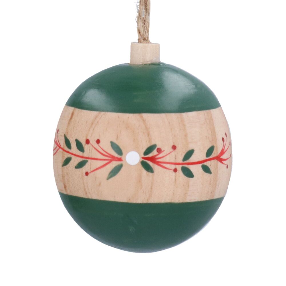 Scandi Wooden Bauble Decoration