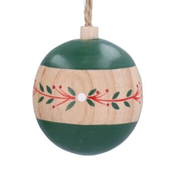 Scandi Wooden Bauble Decoration
