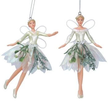 Resin Mistletoe Fairy Decoration