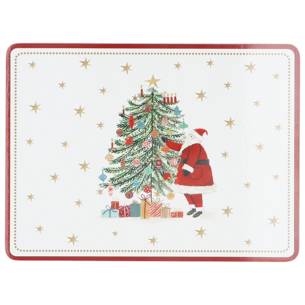 Santa and Tree Placemats - Set of 4