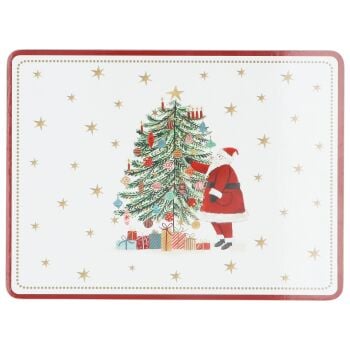 Santa and Tree Placemats - Set of 4
