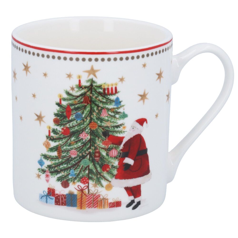 Santa and Tree China Mug