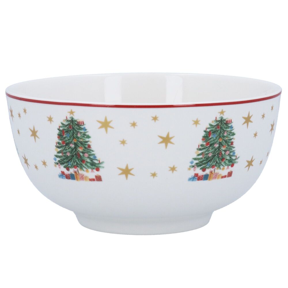 Santa and Tree China Bowl