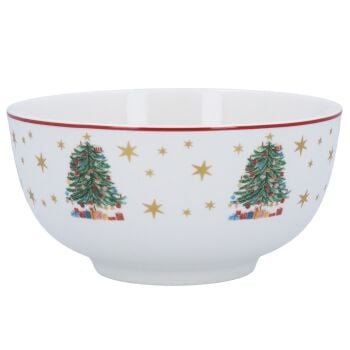 Santa and Tree China Bowl