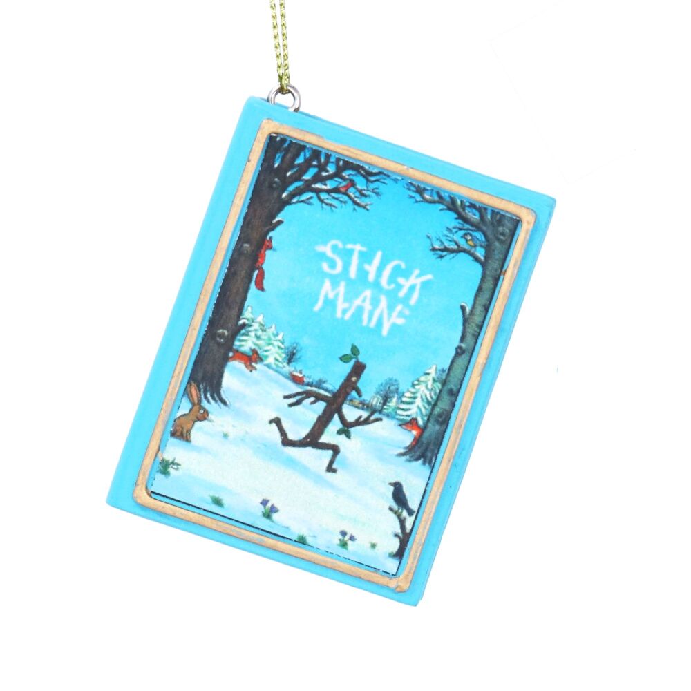 Resin Stick Man Book Decoration