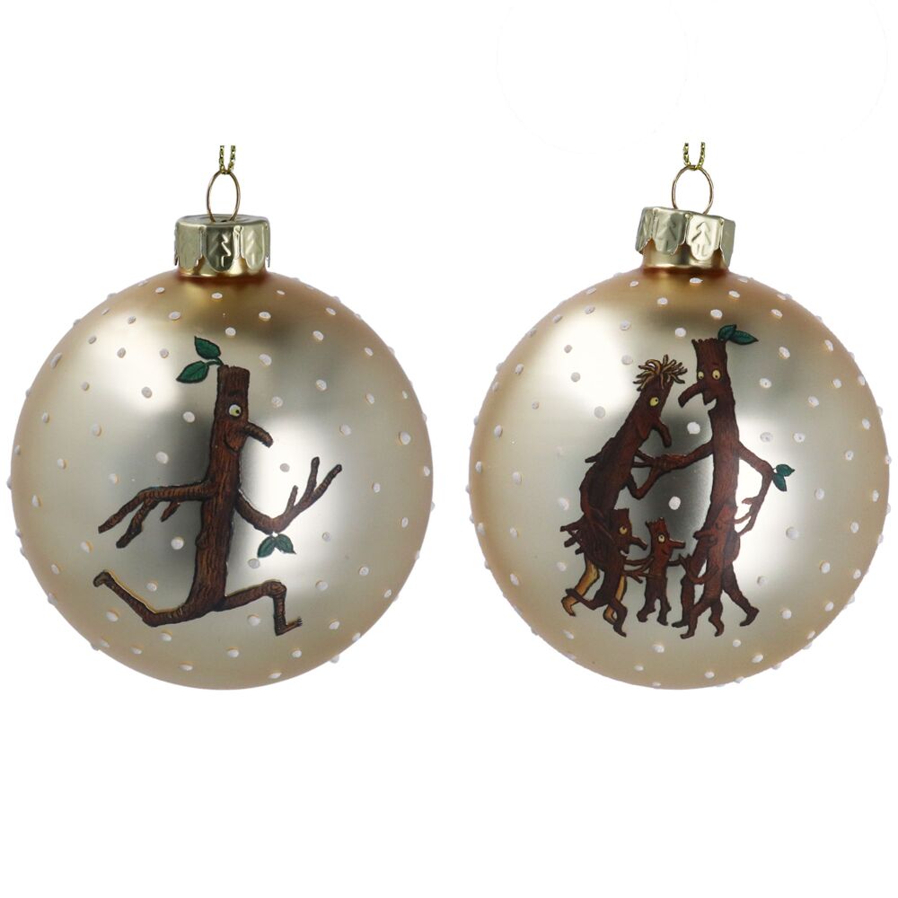 Stick Man Glass Bauble Decoration