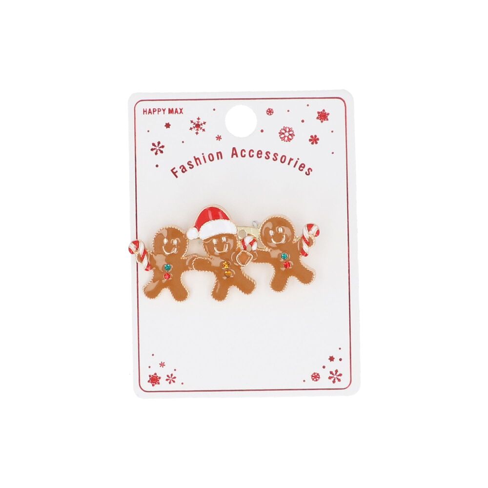 Novelty Gingerbread Men Brooch