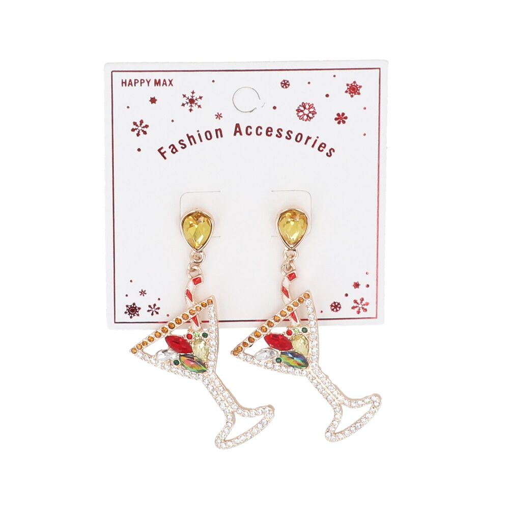 Novelty Cocktail Glasses Earrings