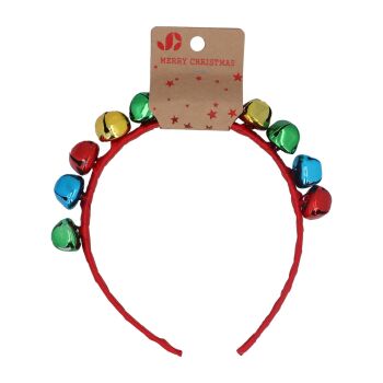 Multicoloured Jingle Bell Headband