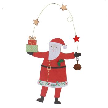 Scandi Juggling Santa Decoration