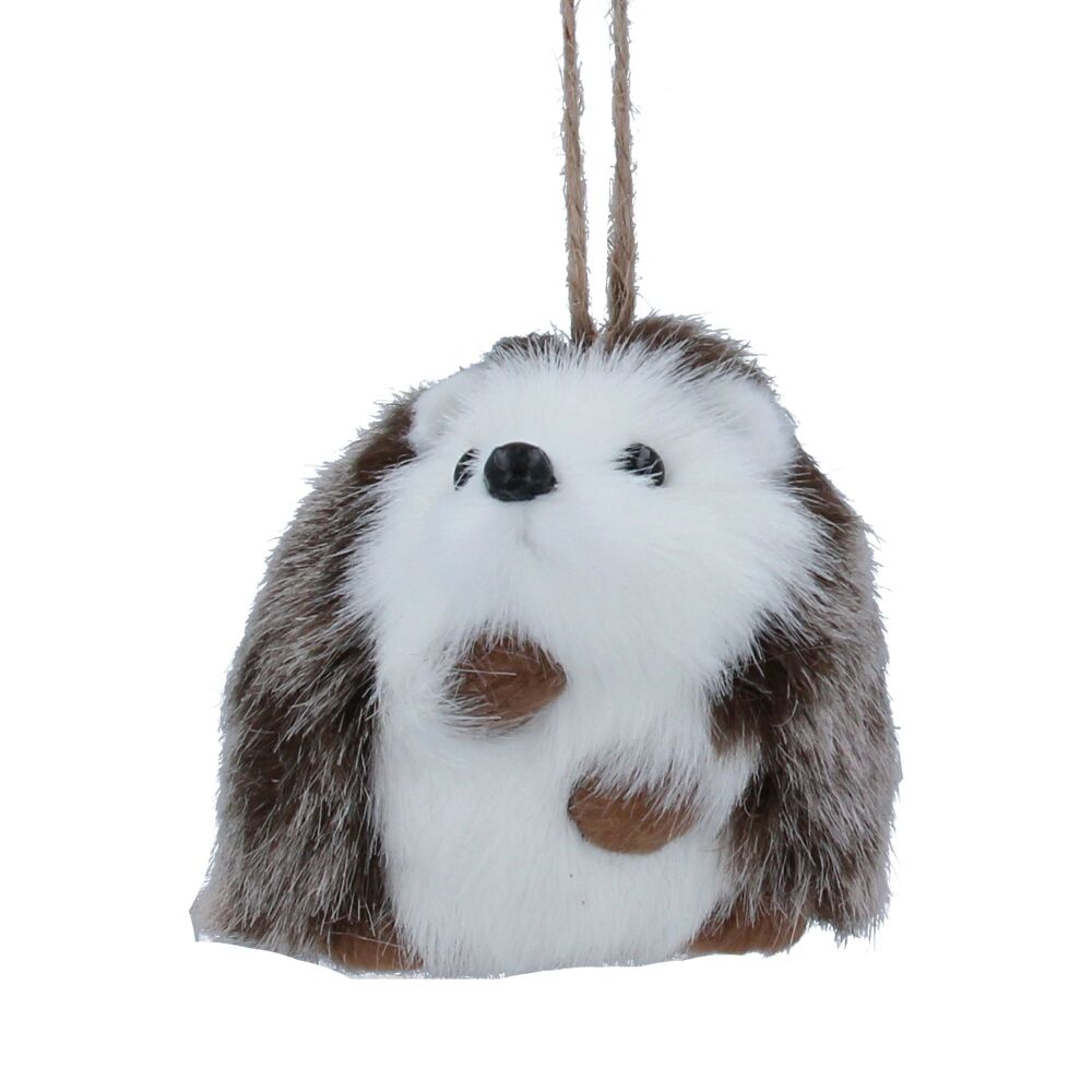 Snowy White Fur Hegdehog Decoration