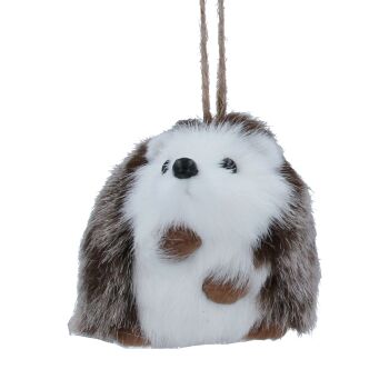 Snowy White Fur Hegdehog Decoration