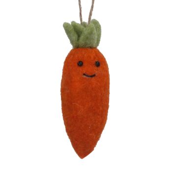 Wool Carrot Hanging Decoration