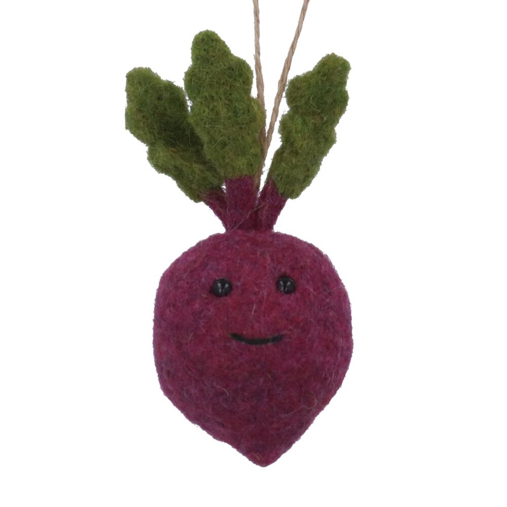 Wool Beetroot Hanging Decoration