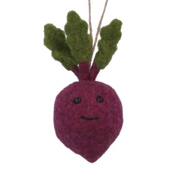 Wool Beetroot Hanging Decoration