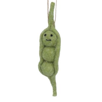 Wool Peas in a Pod Hanging Decoration