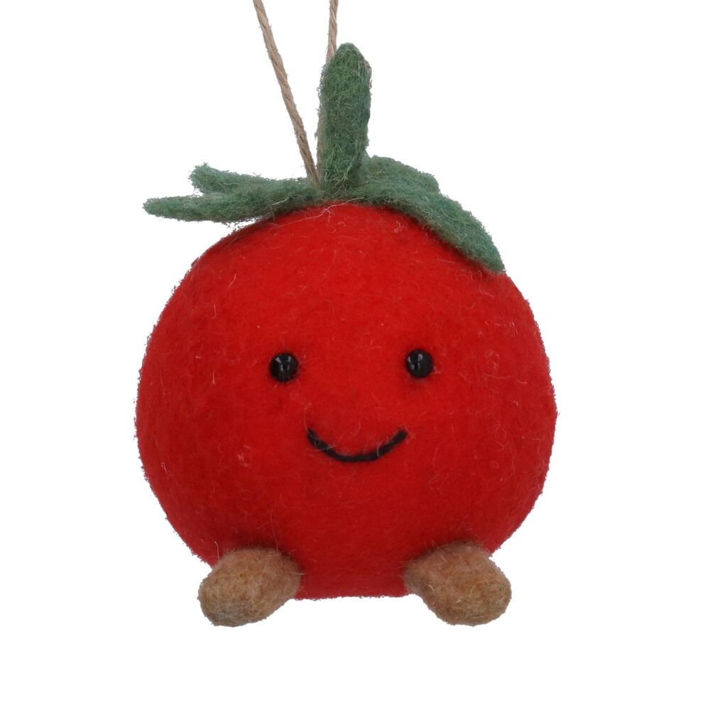 Wool Tomato Hanging Decoration