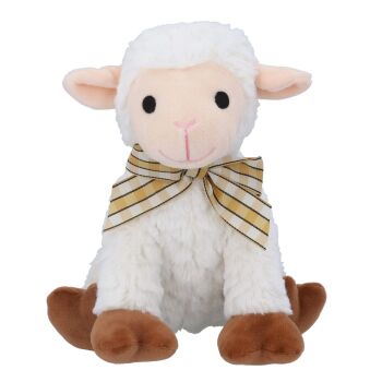 Plush Lamb with Bow Toy