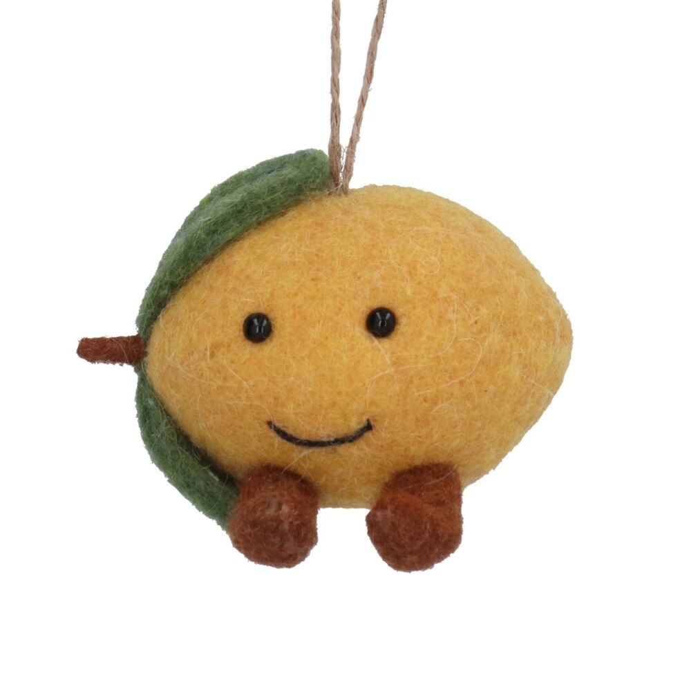 Wool Lemon Hanging Decoration