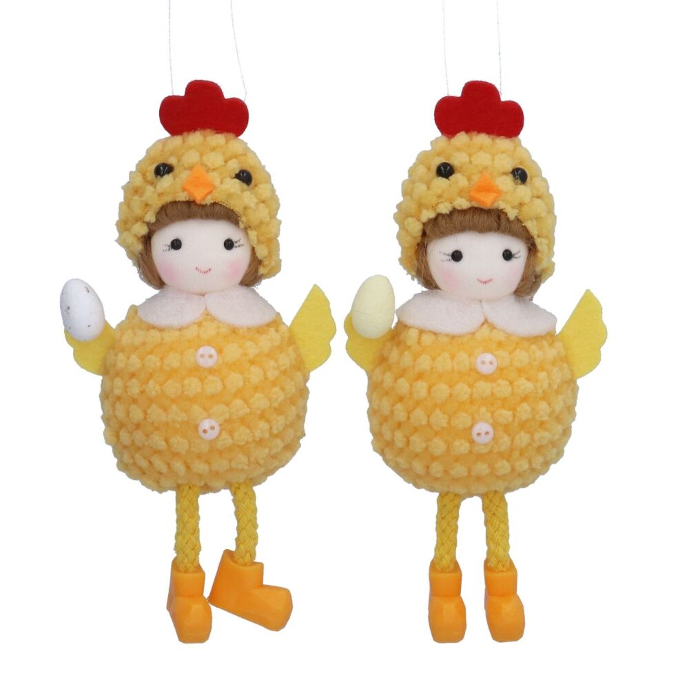 Easter Knitted Girl Hanging Decoration