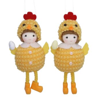 Easter Knitted Girl Hanging Decoration