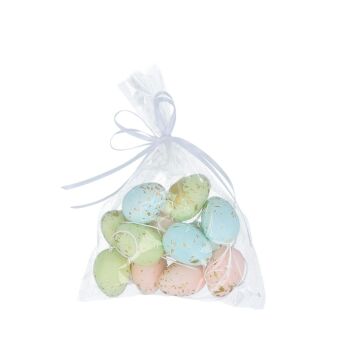 Pastel Gold Speckled Hanging Eggs - Bag of 12