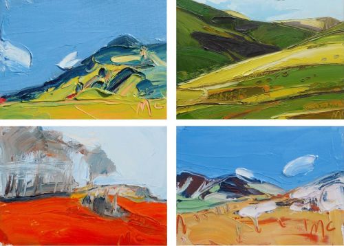 4 fine art postcard BUNDLE #1