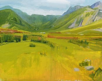  Bright Day III - In the Valley between the Band and Langdale Fell - A1 PRINT
