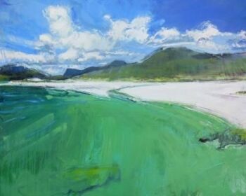 Hebridean Green Waters and Clouds - PRINT