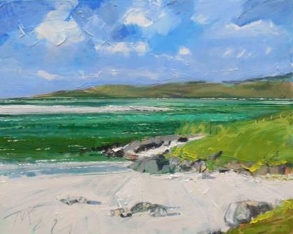 Hebridean Green Waters and Blue Sky - PRINT