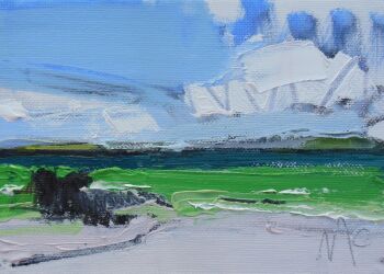 Green Waters and Sky