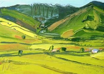 Crinkle Crags, Bowfell and the Band - the Langdales - PRINT