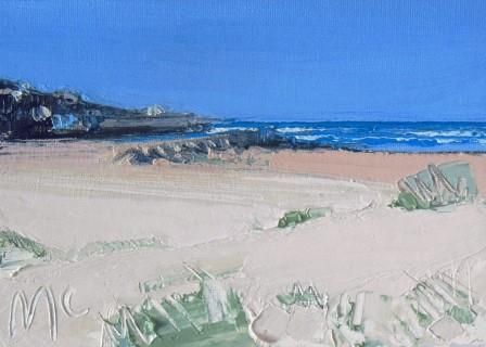 Sand and Clear Blue Sky to the Harbour