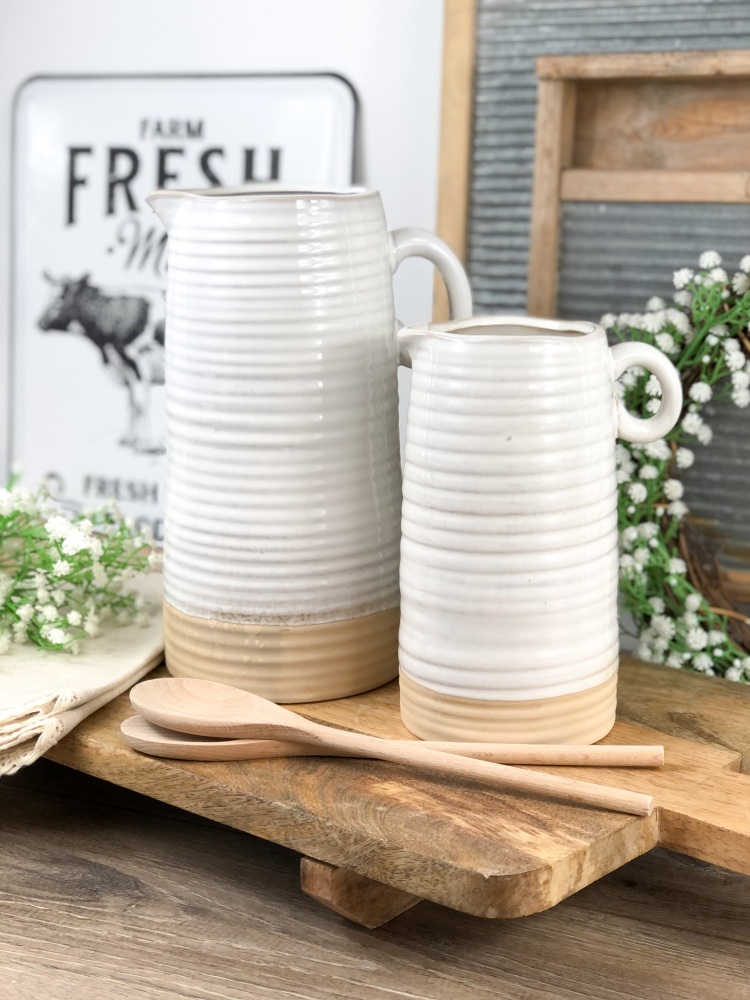 Stoneware Jug - Available in two sizes