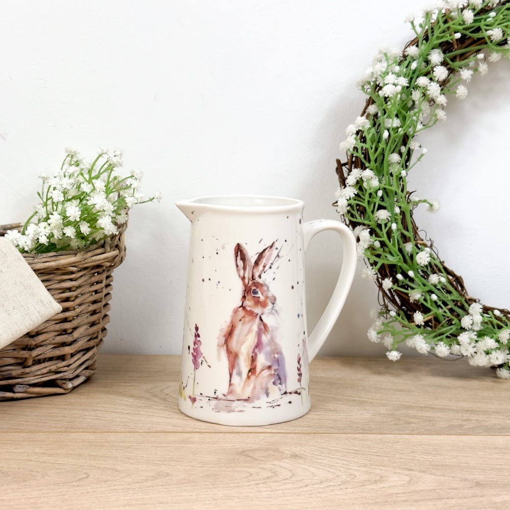 Watercolour Hare - Ceramic Jug