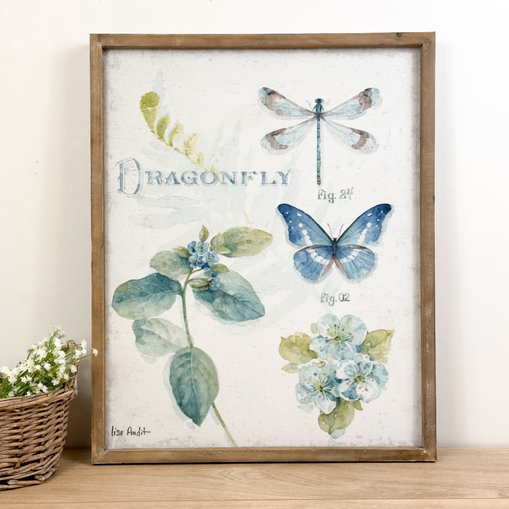 Dragonfly - Wooden Framed Canvas