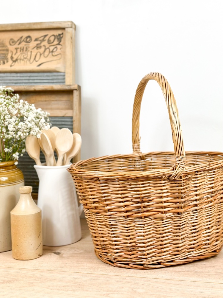 Large Shopper - Wicker Basket
