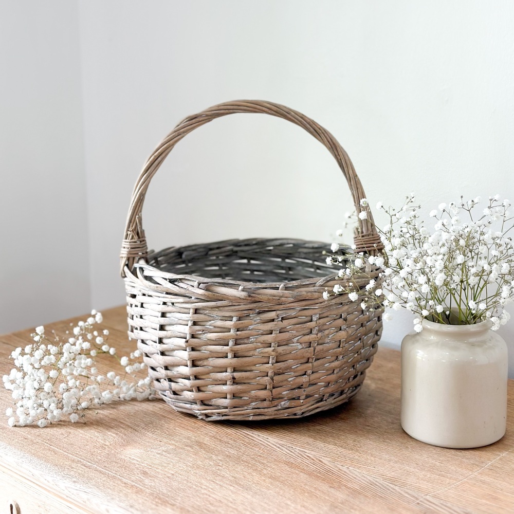 Thrifted - Grey Wash Basket