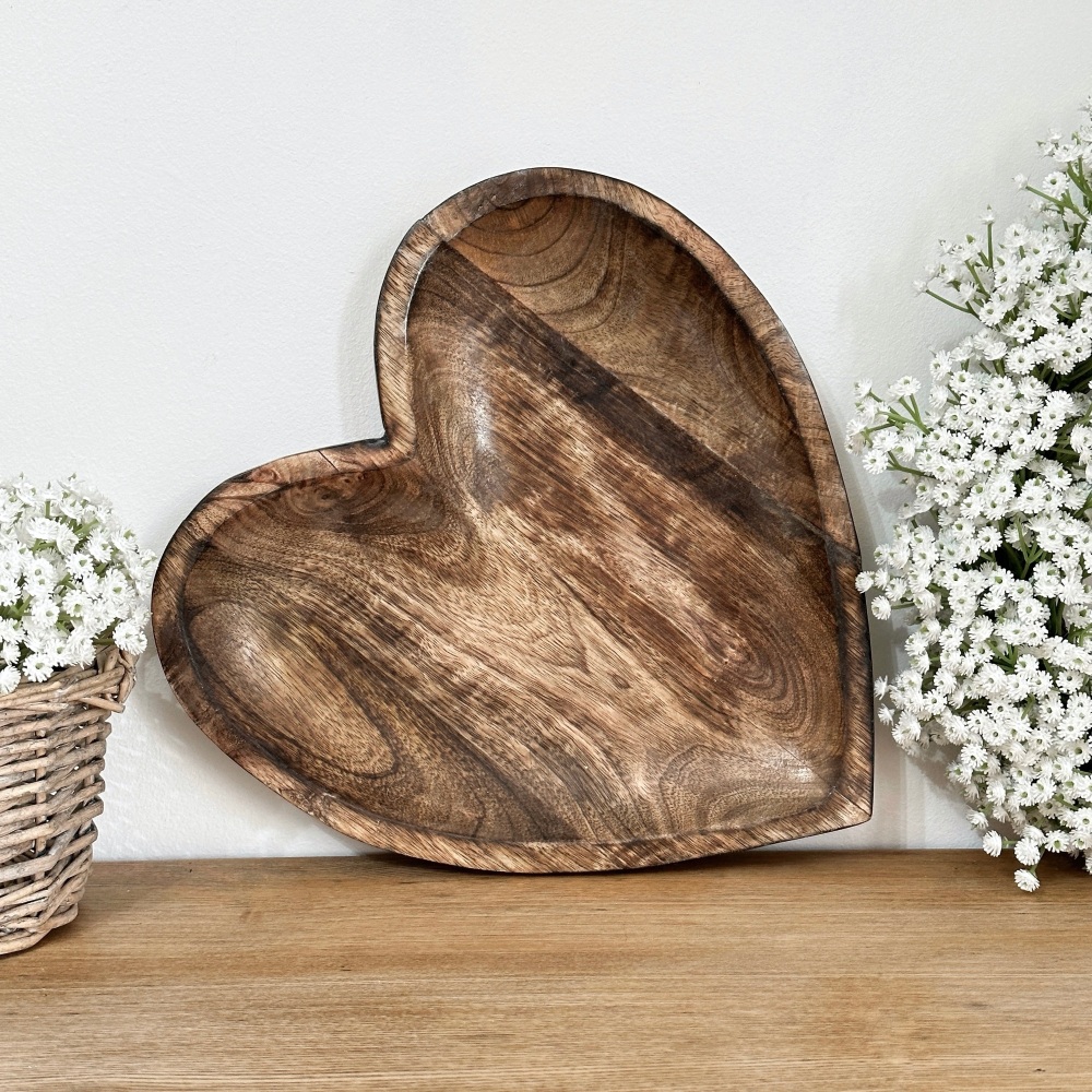 Rustic Wooden Heart - Bowl