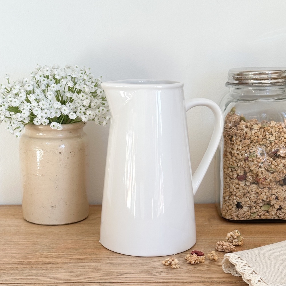 Simple White Jugs - Two sizes available