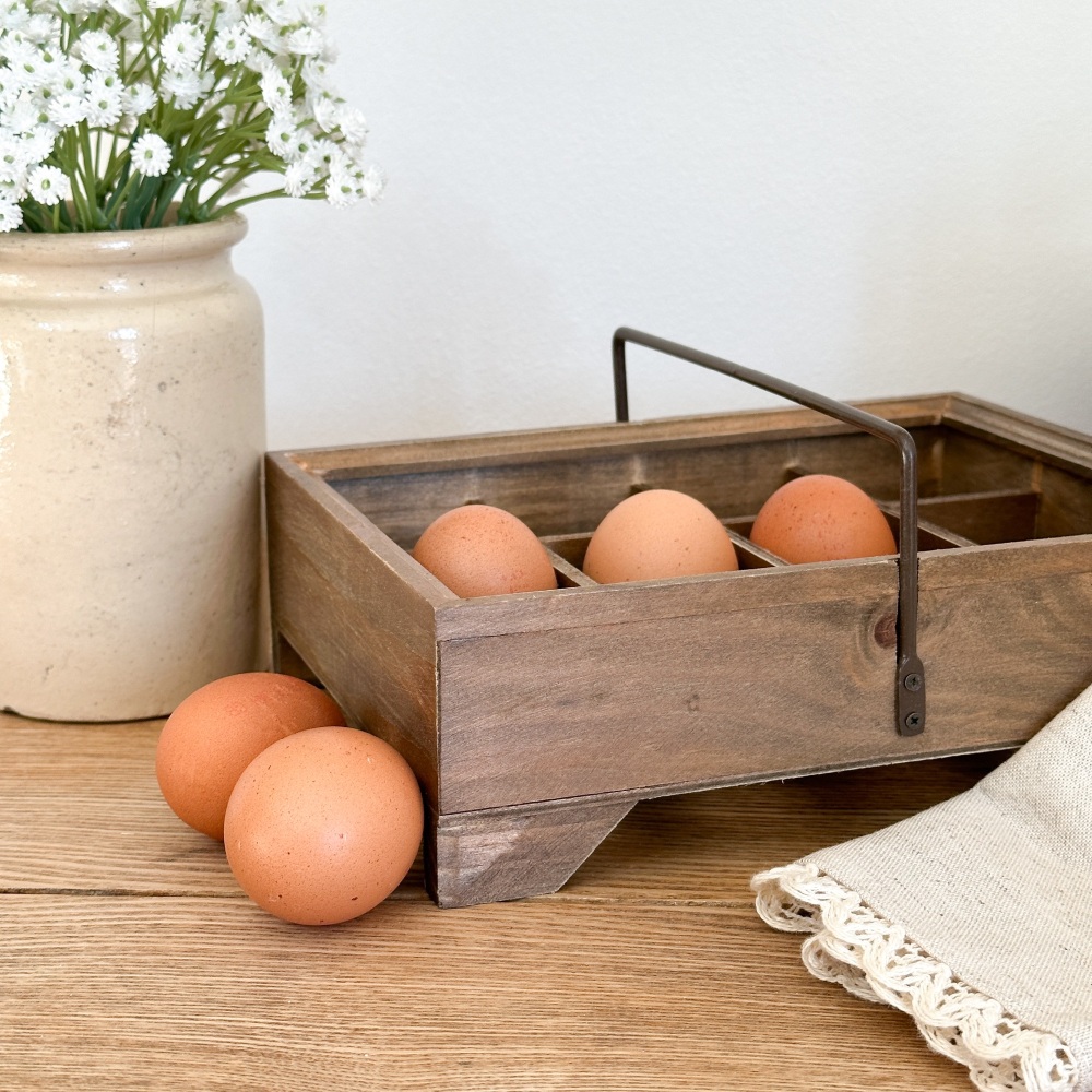 Rustic Egg Caddy - Country Kitchen 