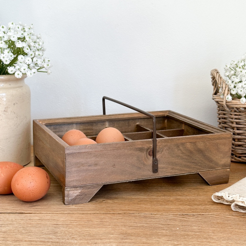 Rustic Egg Caddy - Country Kitchen 