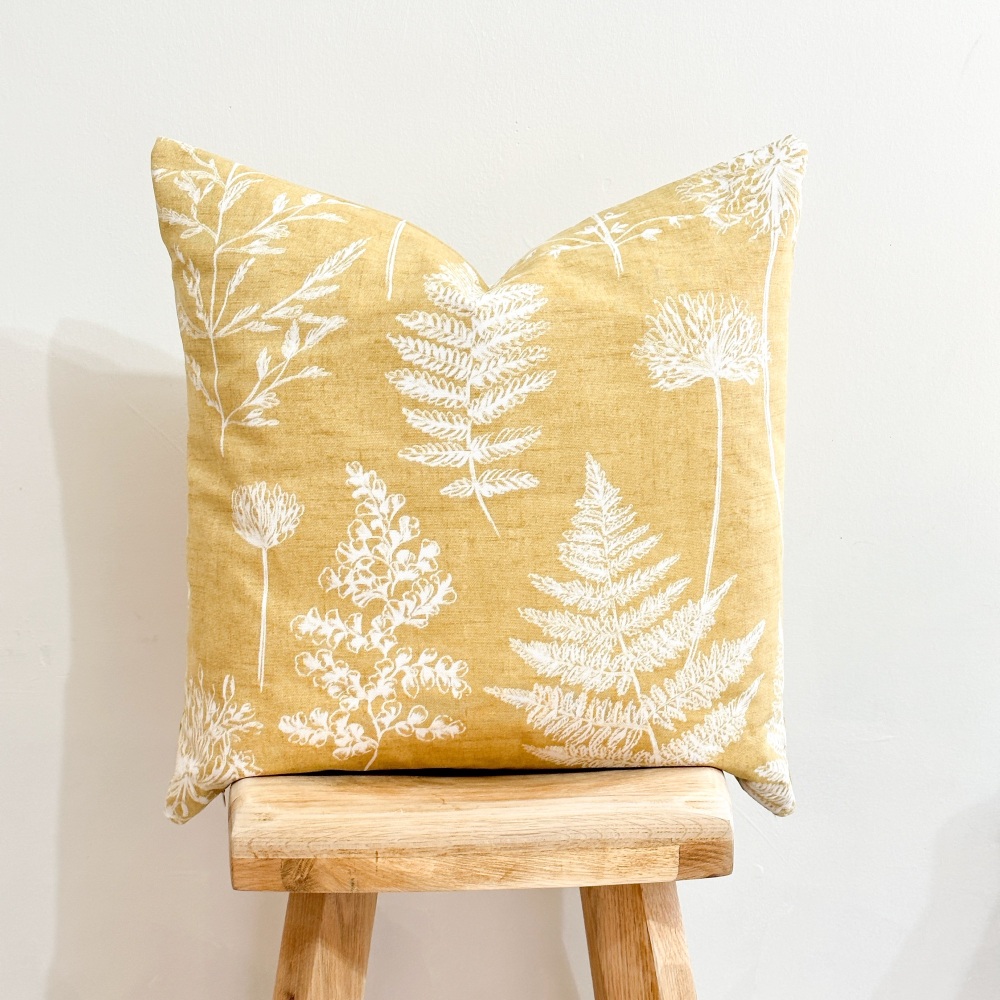 Fern -  Large Filled Cushion - Made to order in two weeks.